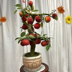 Rambutan Rare Artificial Tree Plant.